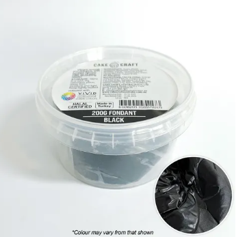 Black Coloured | Fondant 200g