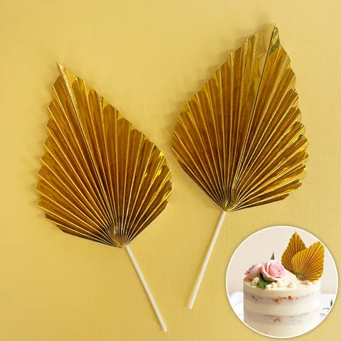 Deco Fan Toppers | Gold | 2pk