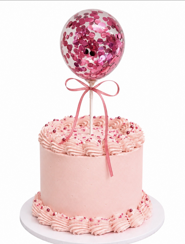 Mini Confetti Balloon Cake Topper