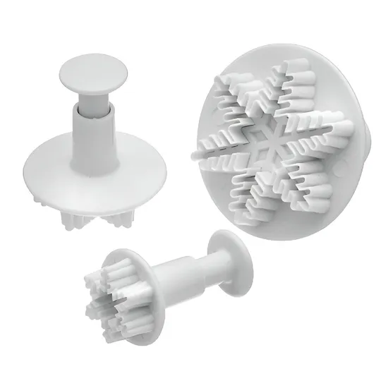Snowflake Plunger Cutters | 3 Piece Set – CakeBase