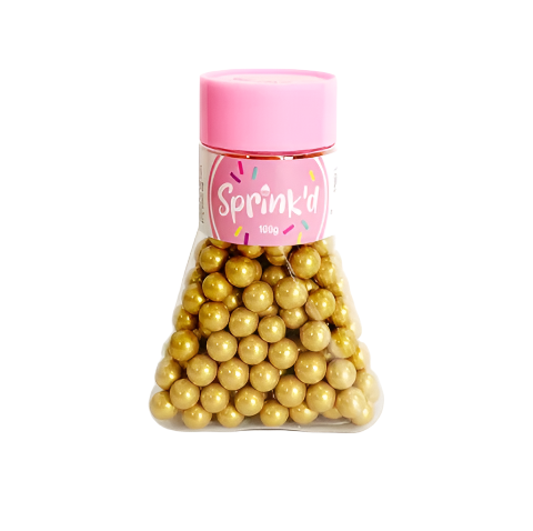 Gold sprinkles 2mm - 100g